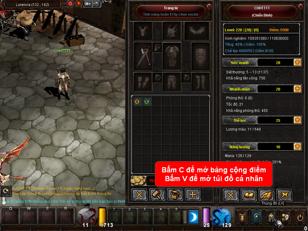 Chức năng chính của Game MU Tiên Phong